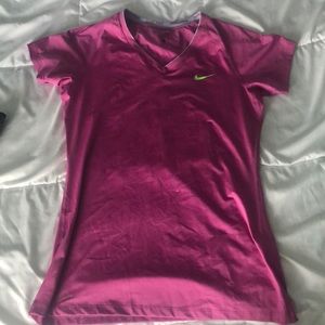 Nike Pro pink workout top